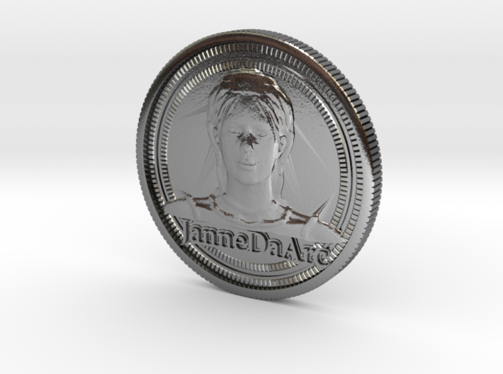 Jehanne Darc coin 3d printed