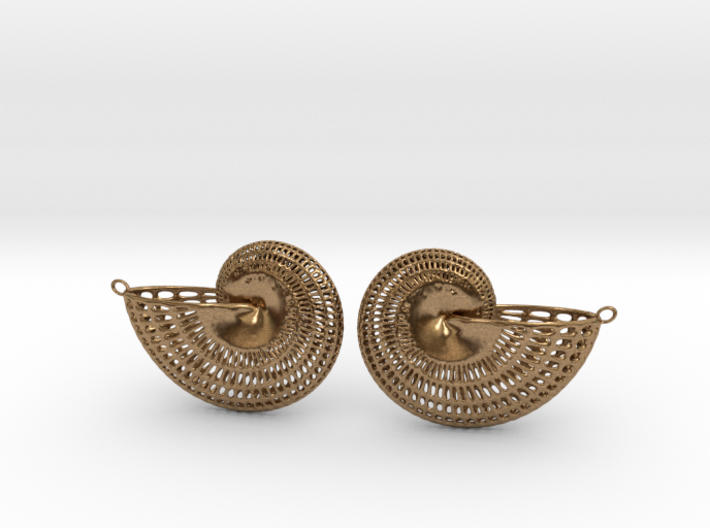 Nautilus Earring Pair (2 earrings) 3d printed