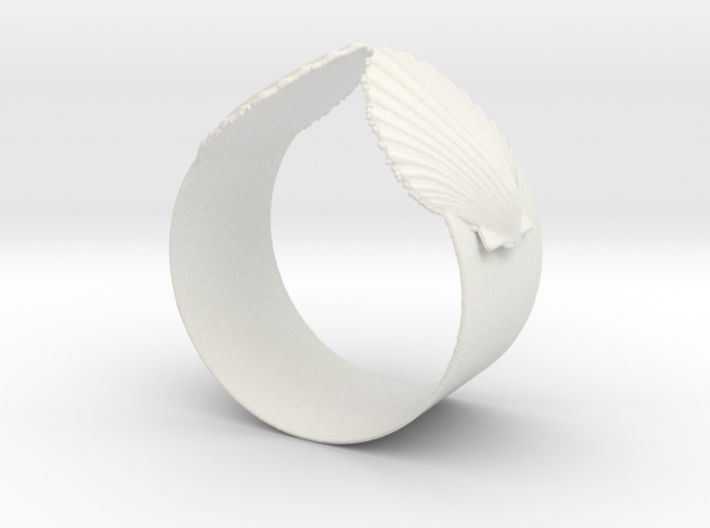 Napkin Scallop Ring 3d printed