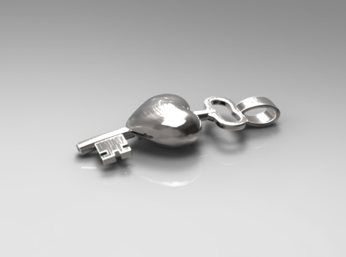 The key to a heart, 002 3d printed 3D Preview Render 