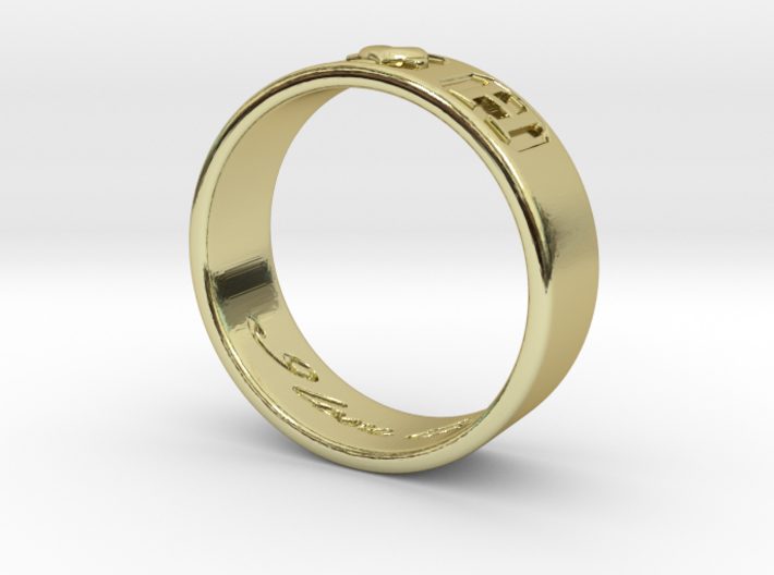 N + H Ring size 5 3d printed