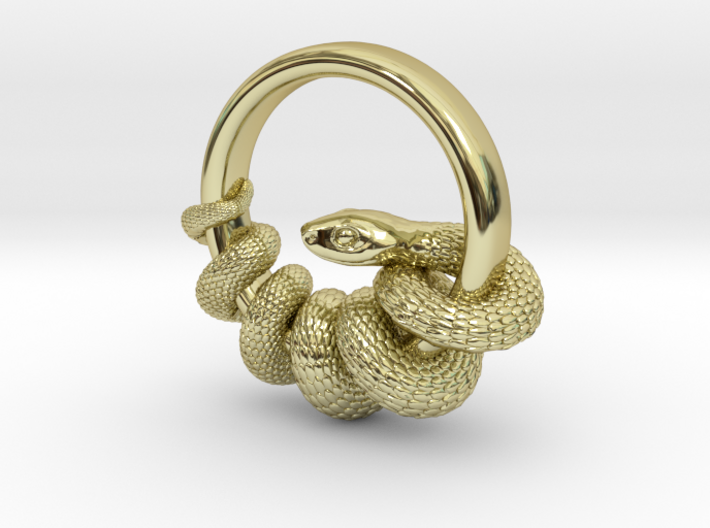 Reverse Snake Ring 3d printed