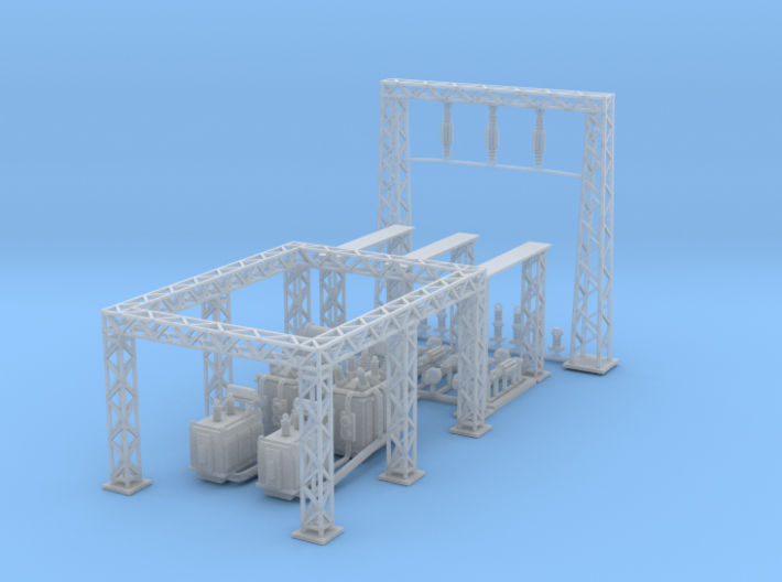 Electric Sub Station Z Scale Revised 3d printed