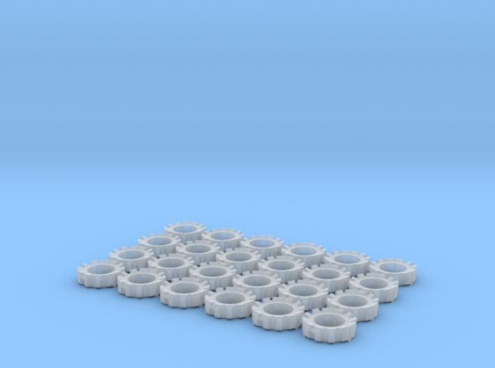 1/64 Wheel Weights Outers (24 Pieces) 3d printed