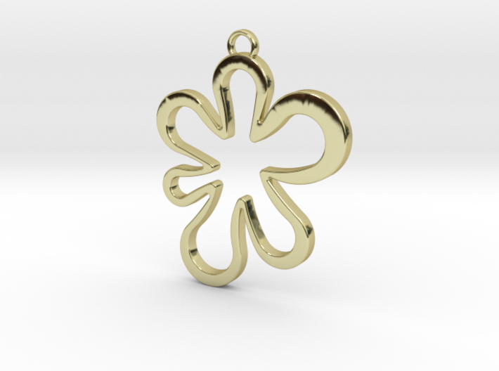 Flower Pendant 3d printed