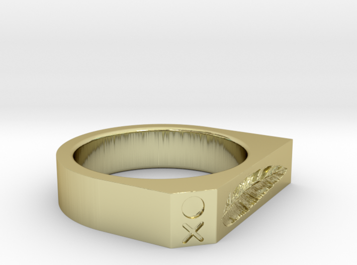 Feather Ring 3d printed