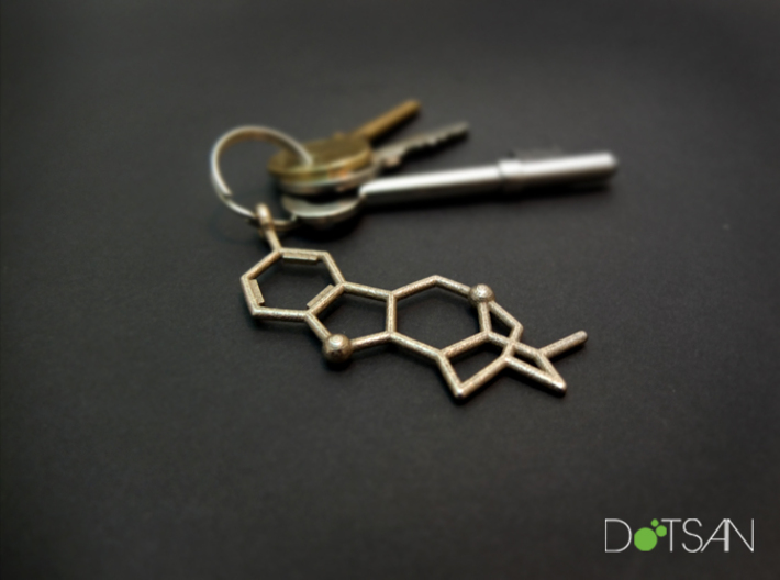 Ibogaine Keychain 3d printed