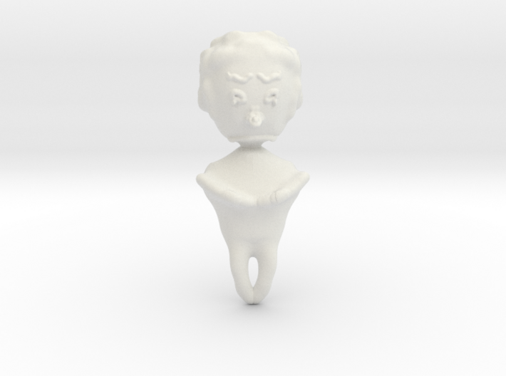 untextured sad clown 3d printed