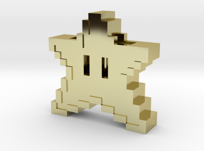 8 bit Mario Star 3d printed 