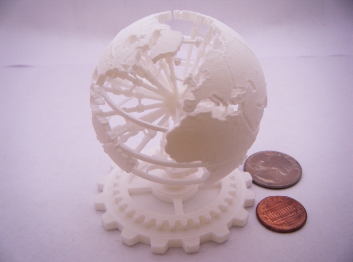 Steampunk World Small 6x6x7 3d printed 