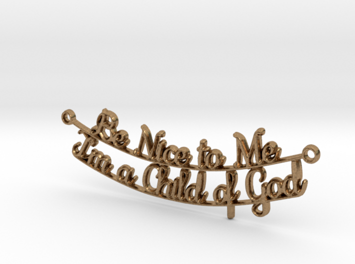 Be Nice to Me - Pendant 3d printed