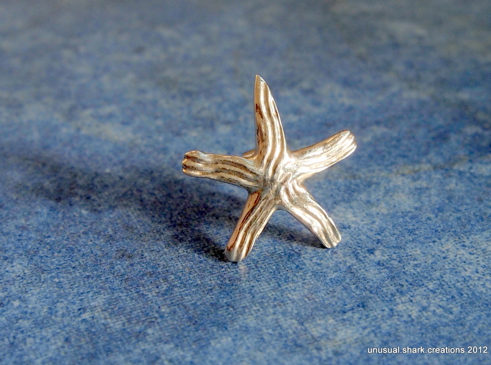 Groovy Starfish Earring 3d printed 