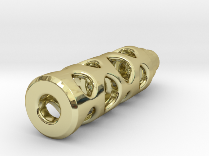 Tritium Lantern 1B (Silver/Brass/Plastic) 3d printed