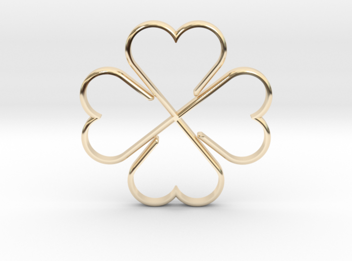 Clover Hearts 3d printed
