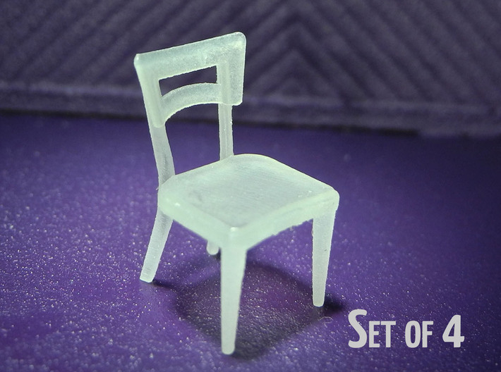 1:48 Dog Bone Chair (Set of 4) 3d printed