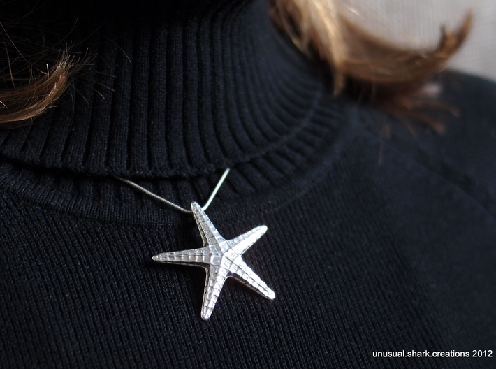 Starfish Pendant 3d printed 