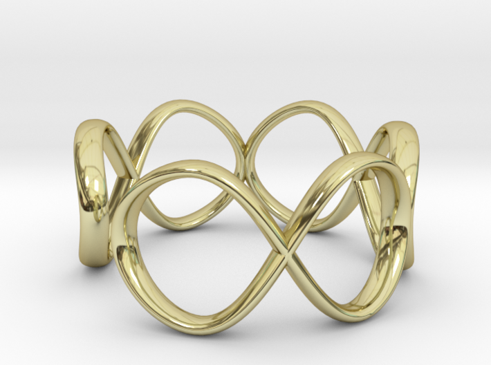 Infinity Ring (Sz 8) 3d printed