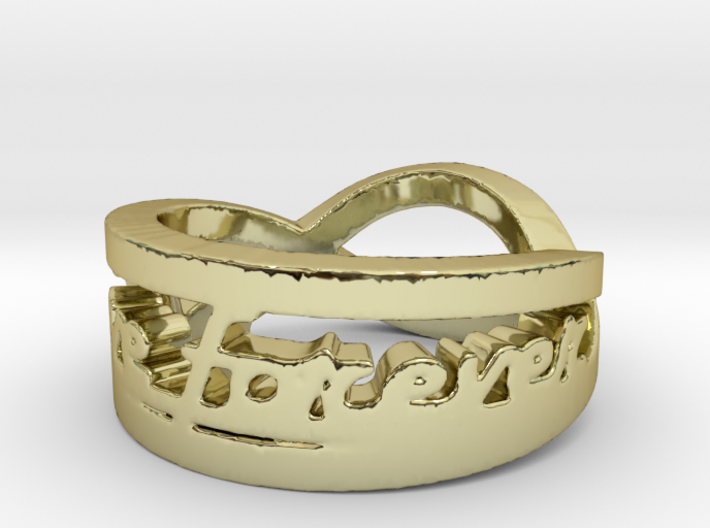Love Forever Ring (Size 4.5) 3d printed