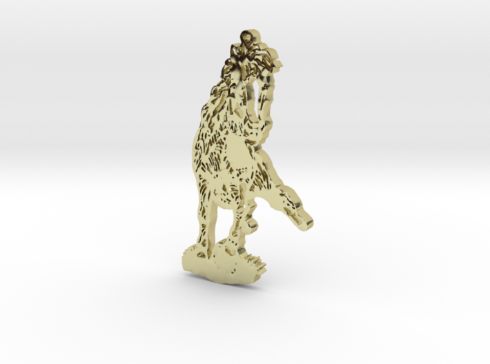 &quot;Cherry the miniature trick horse sits&quot; pendant or 3d printed