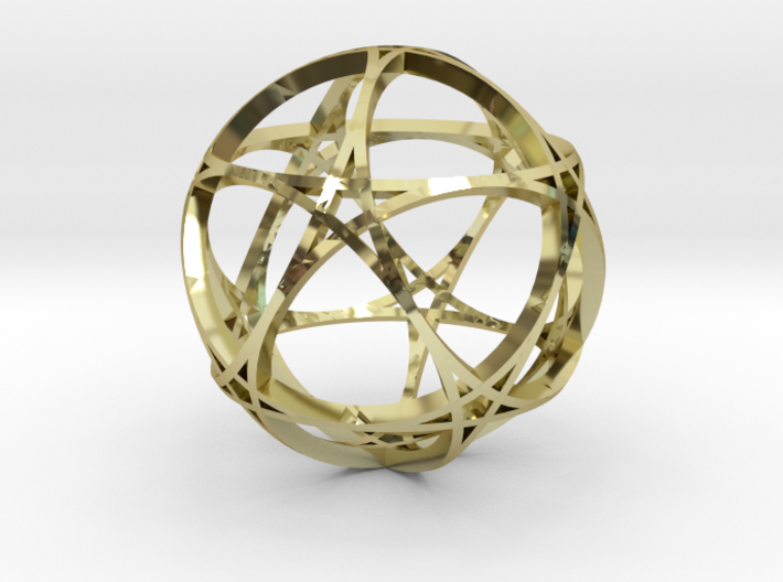Pentagram Dodecahedron 1 (narrow, small) 3d printed