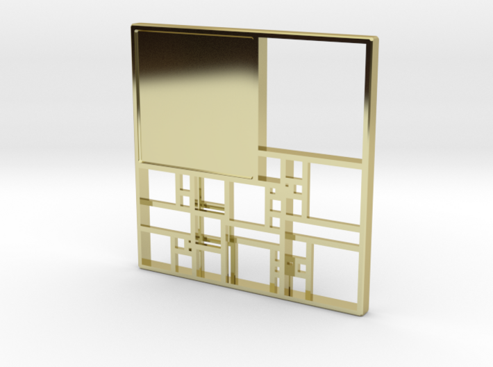 SPSS Isomer Pair Pendant 30-872 (&quot;heavy medal&quot;) 3d printed