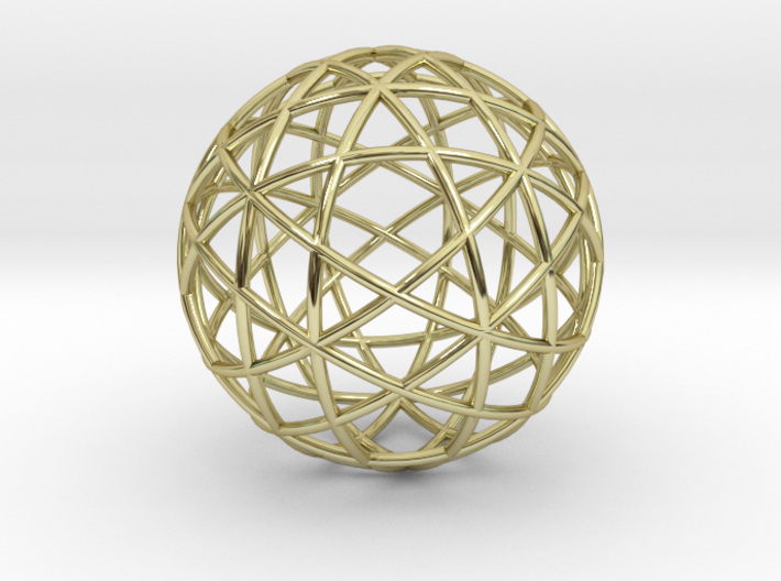 Star Cage: Sacred Geometry 12 Circles 40mm 3d printed