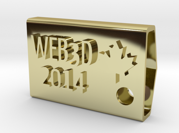 Web3D 2014 Key Fob V2 3d printed