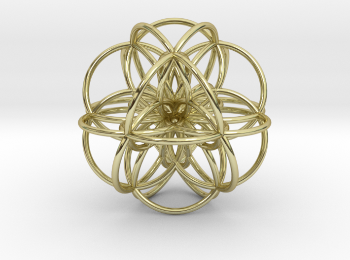 Seed of Life: Cuboctahedral Flower 3d printed