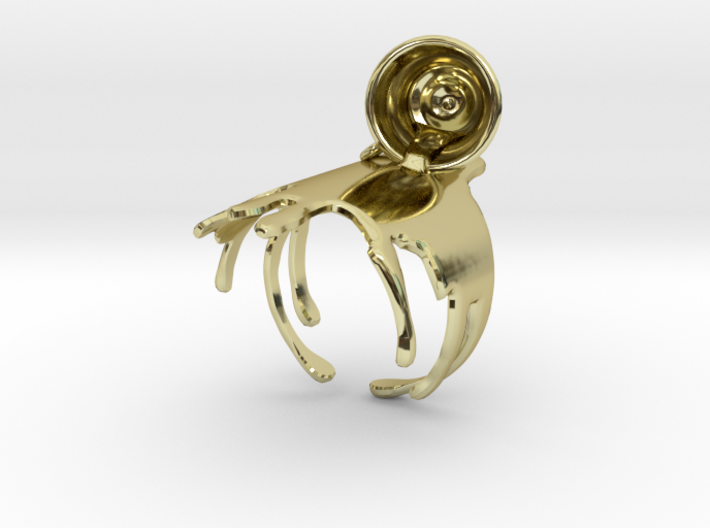 Spilled-Tea Ring Size 6 3d printed
