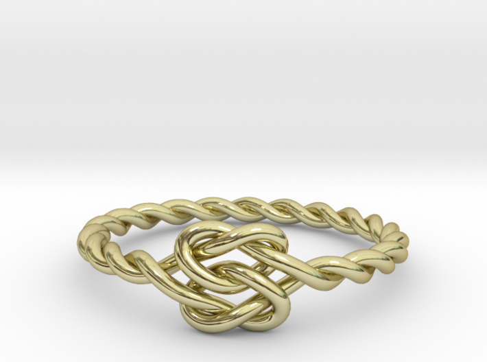 True Lover's Knot Ring 3d printed