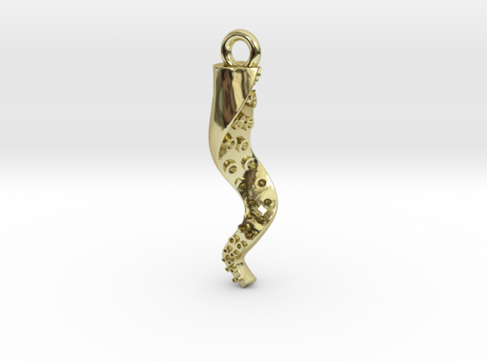 Tentacle Steampunk Charm/Pendant 3d printed