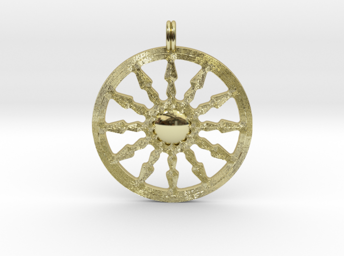 SUN Designer Symbolic Jewelry Pendant 3d printed