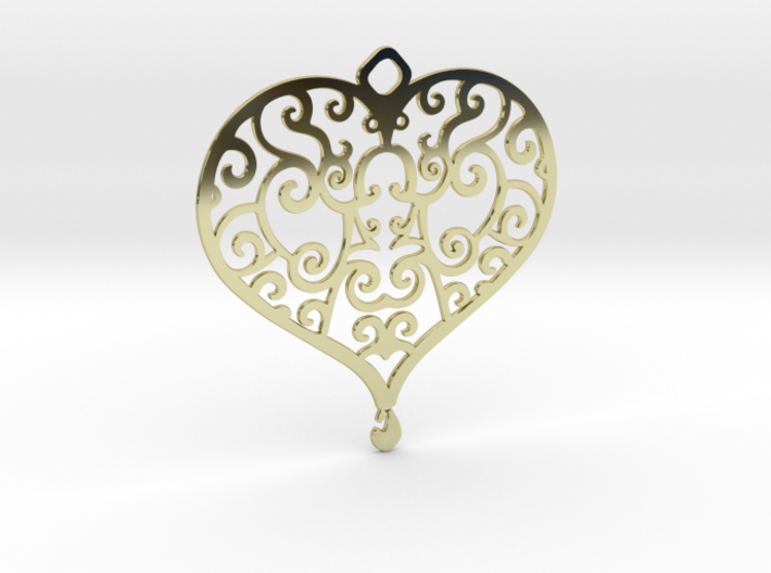 Heart Pendant 3d printed