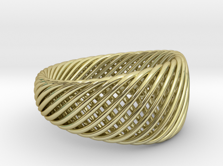 Twisted Ring - Size 8 3d printed