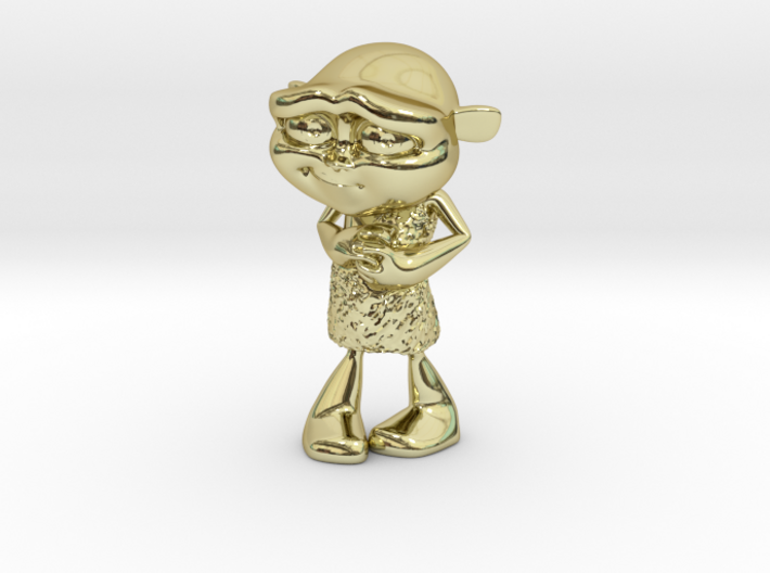Gus Figurine - Small - Precious Metal 3d printed