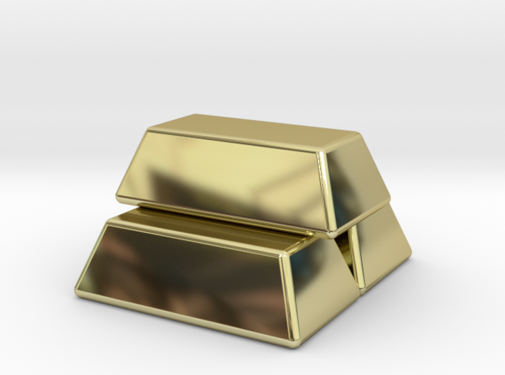 Stacked Gold Bars 3d printed