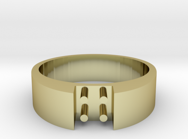 4-bit ring (US7/⌀17.3mm) 3d printed