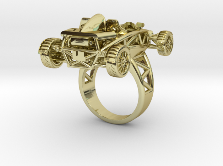 Atom Ring size 7 wo wings LHD 3d printed
