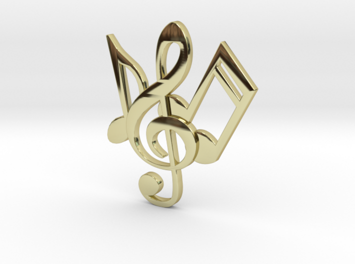 Music Necklace 3d printed