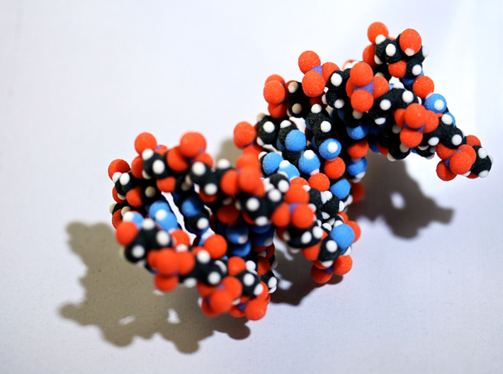 Triazole-linked DNA double helix 3d printed