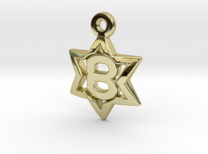 Jewish Star Pendant - B 3d printed