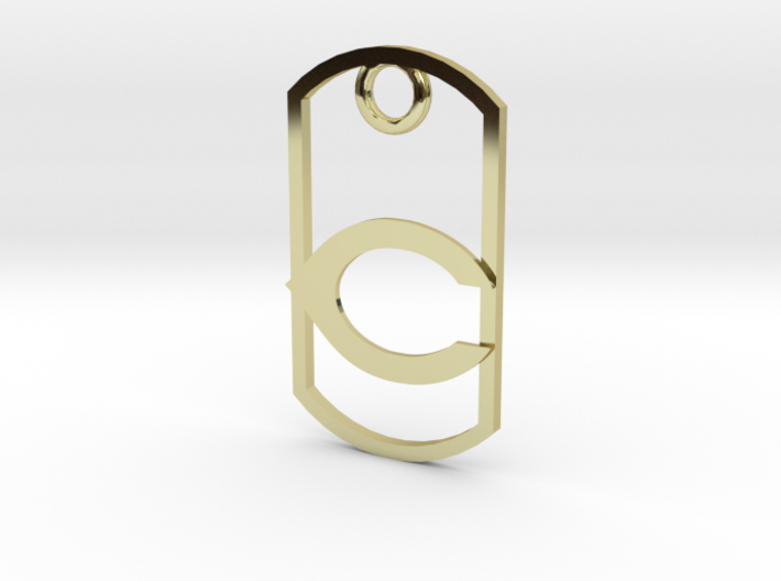 Carlsbad &quot;C&quot; key fob 3d printed