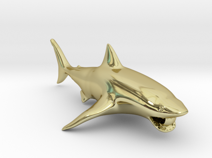shark pendant 3d printed