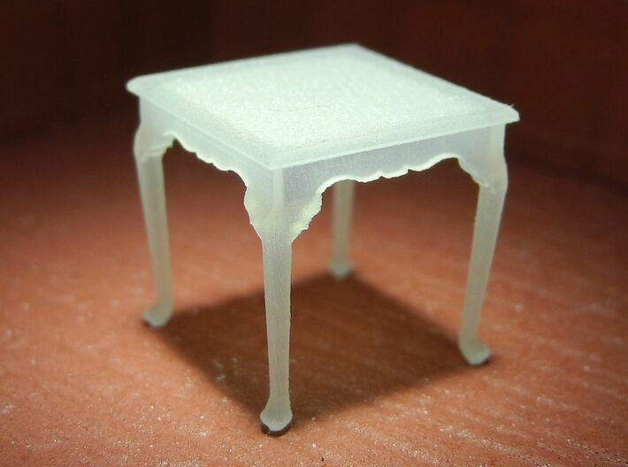 1:48 Queen Anne Table, Square 3d printed