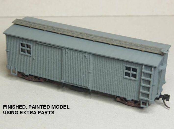HOn30 25 foot MOW Boxcar type A 3d printed