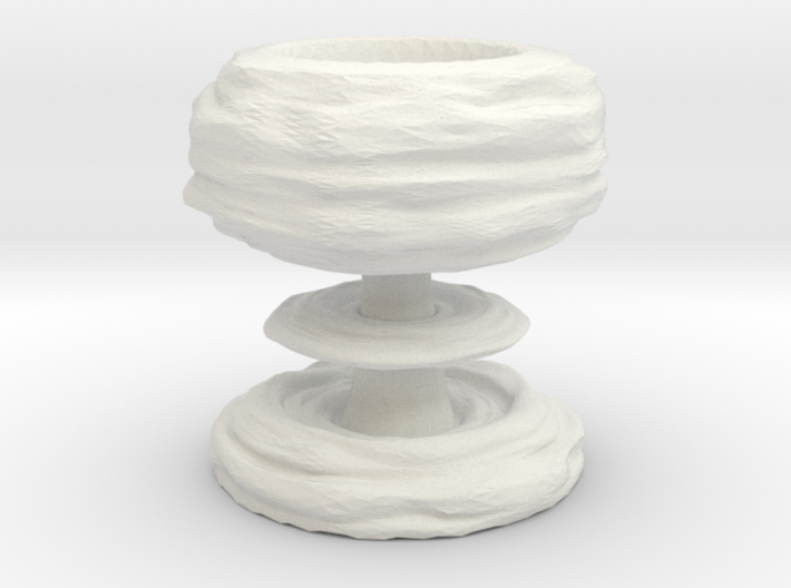 Mushroom cloud egg cup 3d printed