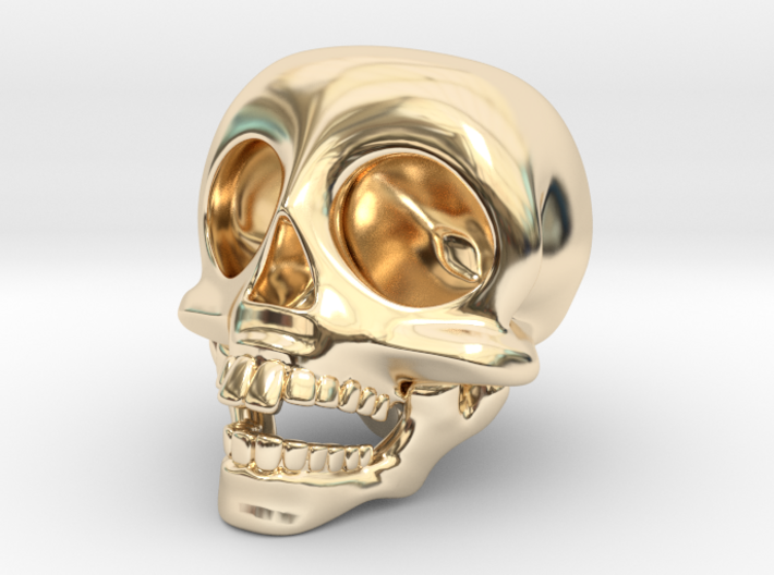 Skull Keychain 3d printed