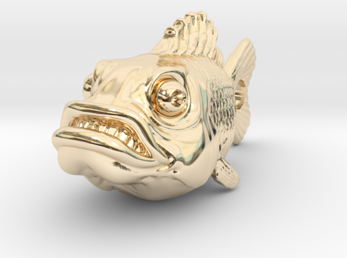Fish Keychain 3d printed