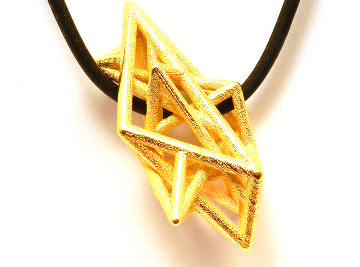 Angular Complexity Necklace 3d printed