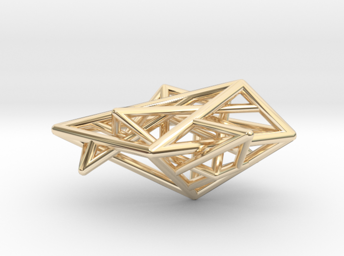 Angular Complexity Necklace 3d printed